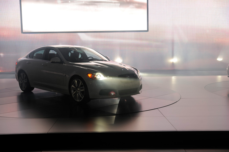 Illustration for article titled 2010 Jaguar XFR Launched Amid Dry Ice, Lasers